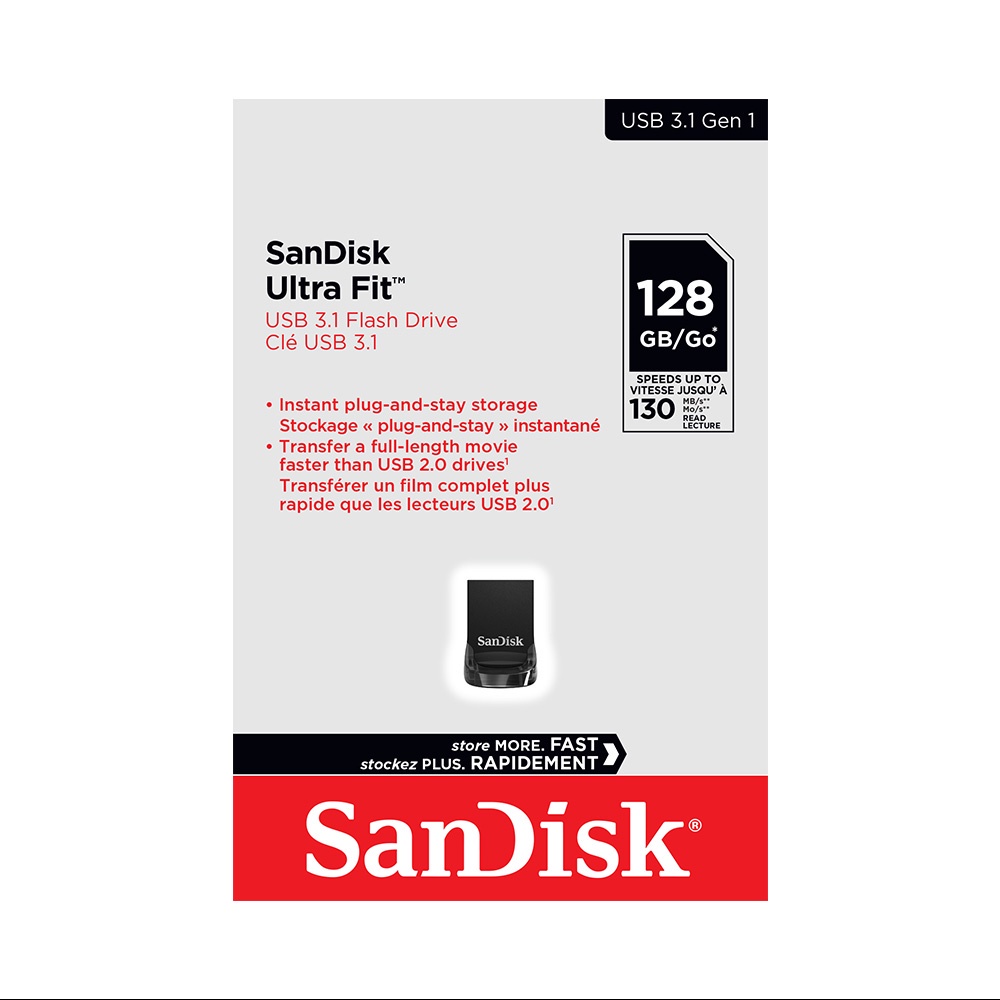 USB 3.1 SanDisk Ultra Fit CZ430 128GB SDCZ430-128G-G46