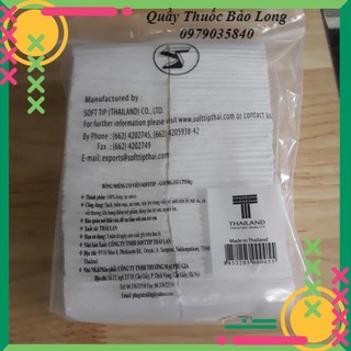 Bông tẩy trang Soft Tip Thái Lan có viền 50g