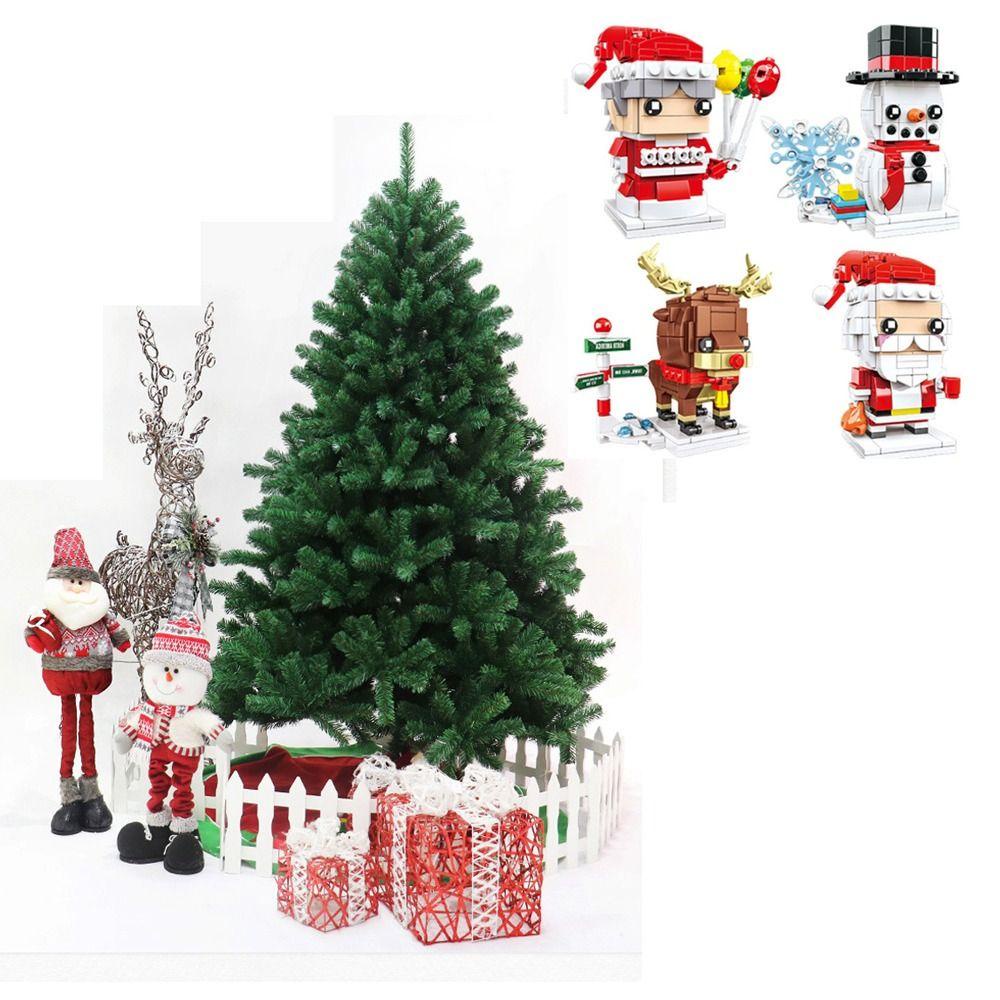 Mmluck Khối Đồ Chơi Lắp Ráp Mô Hình Ông Già Noel Hoạt Hình mini Dành Cho Trẻ Em