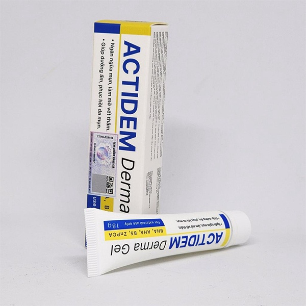 Kem giảm mụn, dưỡng ẩm da ACTIDEM Derma Gel 18gr