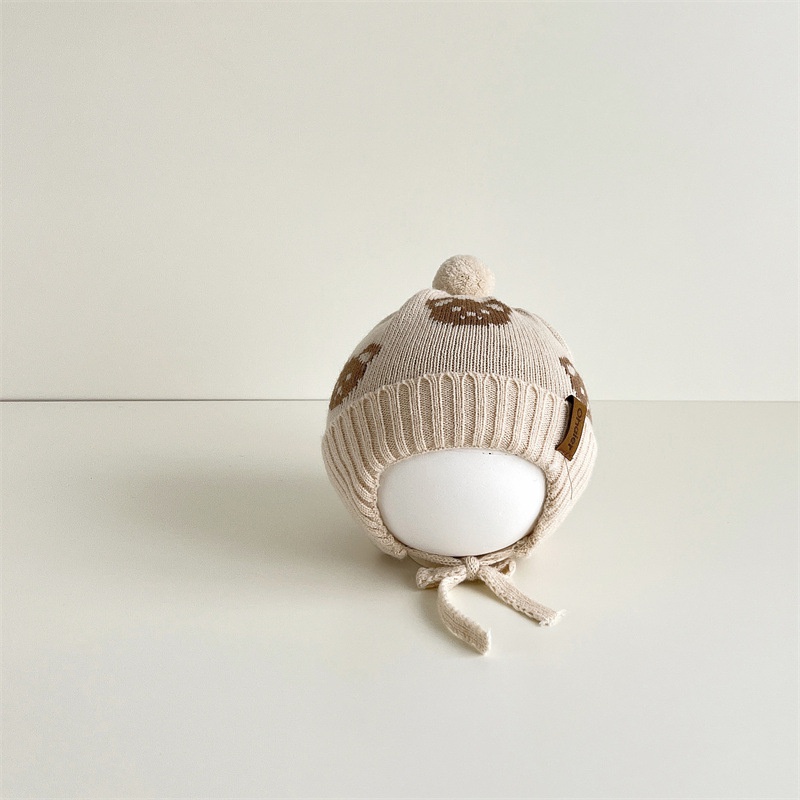 Mũ Len Bảo Vệ Tai Dễ Thương Thời Trang Hàn Quốc Cho Bé