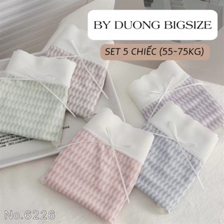  Set 5 quần chip BIGSIZE mỏng nhẹ tàng hình 55-80KG QPK03 -  BY DUONG BIGSIZE  