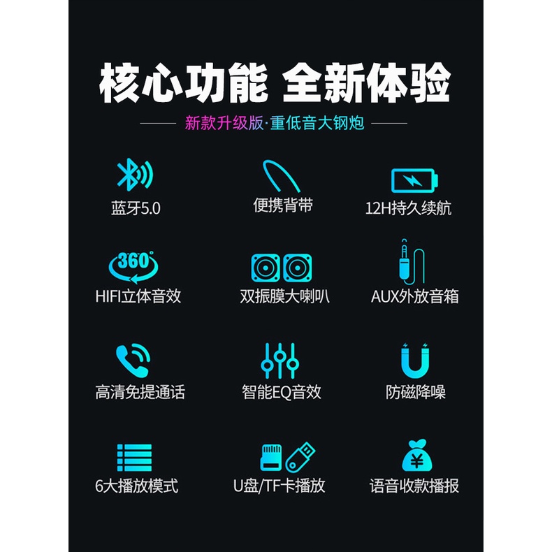 Loa bluetooth Không Dây Âm Thanh hifi Hỗ Trợ Thẻ Nhớ Sáng Tạo