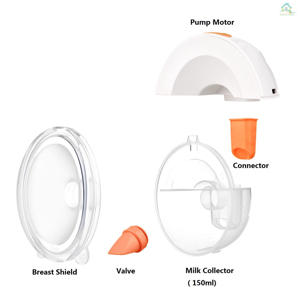 Máy Bơm Sữa Điện Rảnh Tay Di Động Không Đau 3 Chế Độ Hút 9 Mức Độ Kèm Bình 24mm 150ml #babypatronusVn.vn. vn. vn. vn.