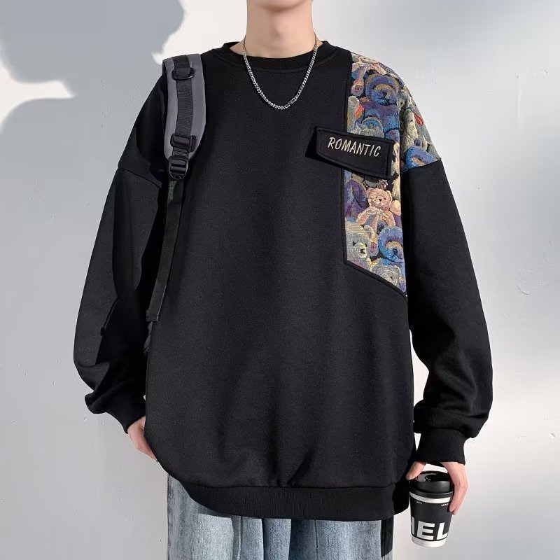 Senma Áo Khoác cotton Phong Cách Đường Phố Mỹ Mùa Xuân Thu Mới Cho Nam