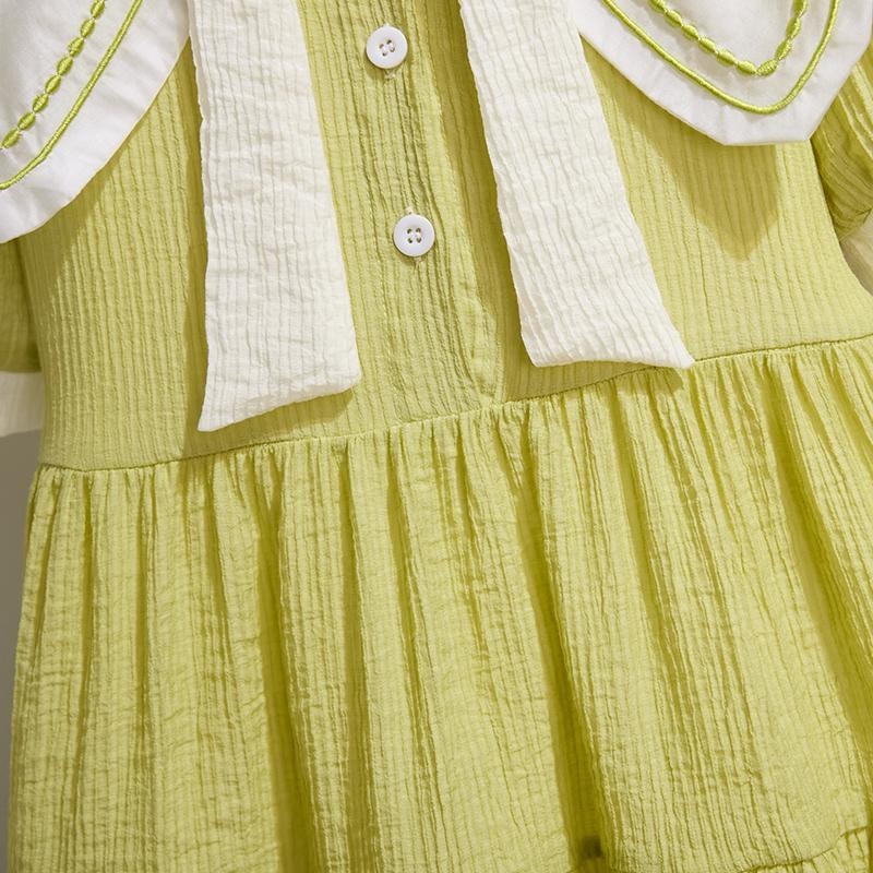 Girl Princess váy mùa hè nước ngoài trang phục nữ thời trang Hàn Quốc váy giản dị váy ngủ trẻ em