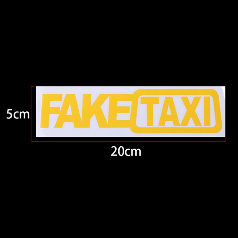 Đang Giảm Giá Nhãn Dán decal vinyl In Chữ fake taxi Thông Dụng Cho Cửa Hàng Xe Hơi