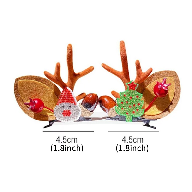 Kẹp Tóc Hình Sừng Hươu Hoạt Hình Vui Nhộn Thời Trang Giáng Sinh 2022 Llky