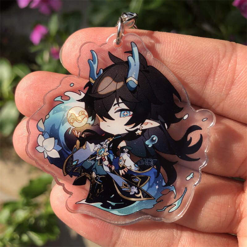 Móc khoá Game Honkai: Star Rail Imbibitor Lunae Dan Heng Keychain Anime Manga Nhật Bản Phụ Kiện Trang Trí Túi xách Balo