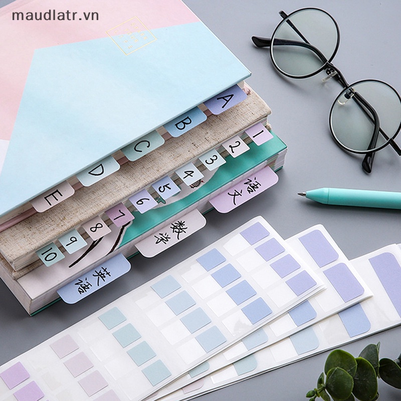 Bộ 240 Thẻ Ghi Chú Đánh Dấu Trang Sách Nhiều Màu vn