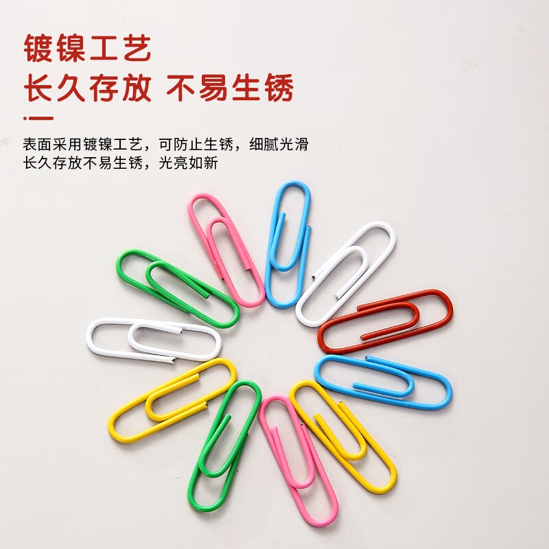 Set 160 kẹp giấy M&G kim loại nhiều màu sắc tiện dụng