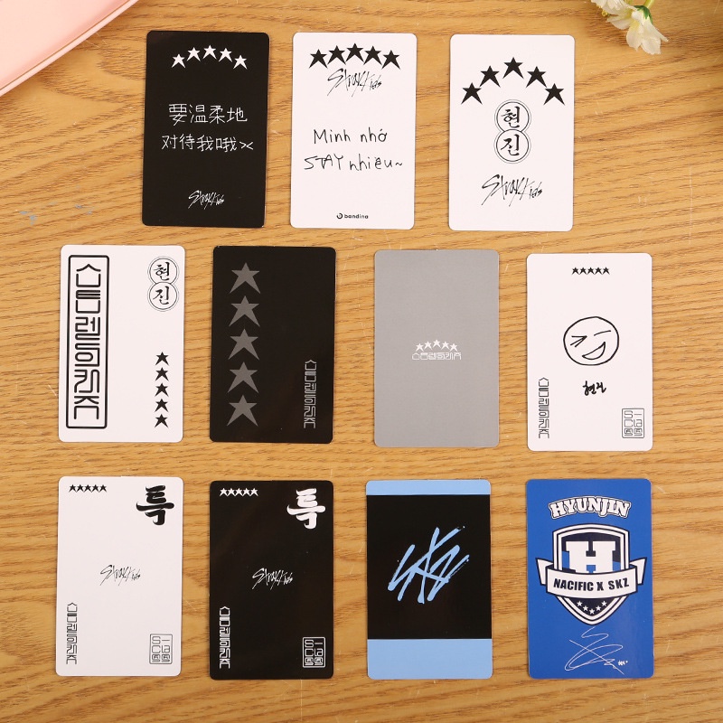Bộ Thẻ Hình Nhóm Nhạc kpop idol idol stray kids 5-star