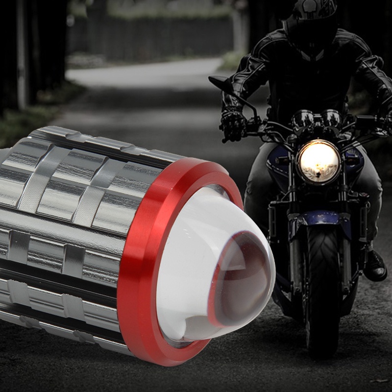 Đèn pha led xe máy bi cầu bóng led xe máy H4 H6 BA20D Hai Màu thay thế dùng cho xe moto chuyên dụng yk