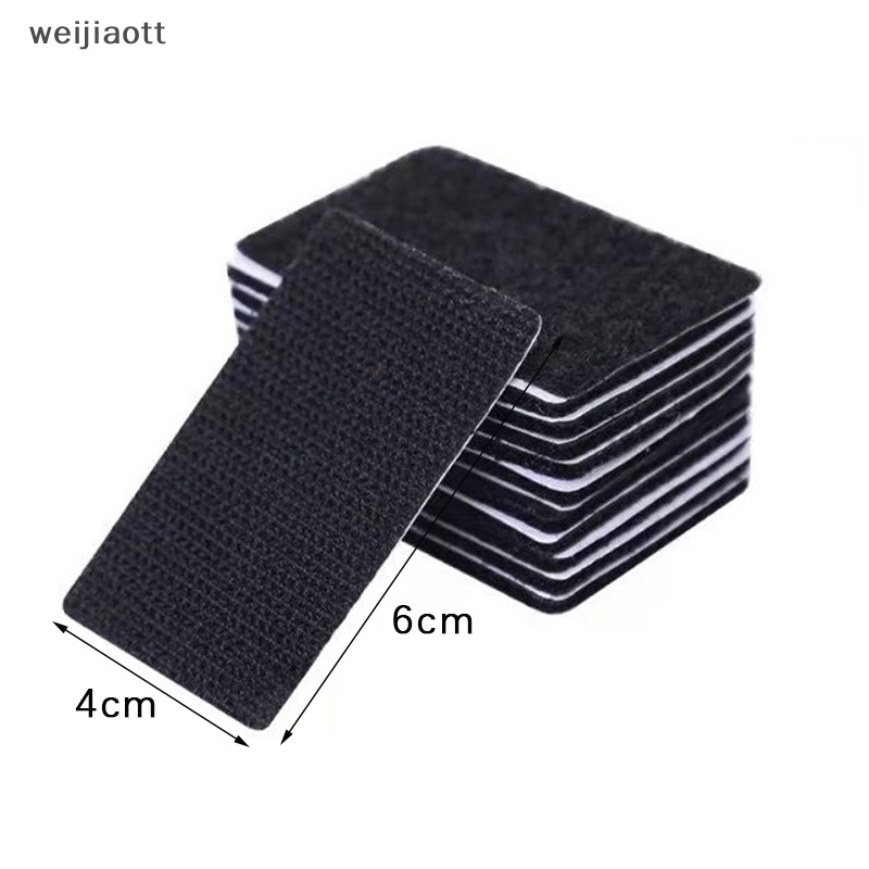 Weijiaott Bộ 5 Cặp Băng Keo Dán Thảm Xe Hơi Tự Dính Nhanh Chóng Chống Trượt vn