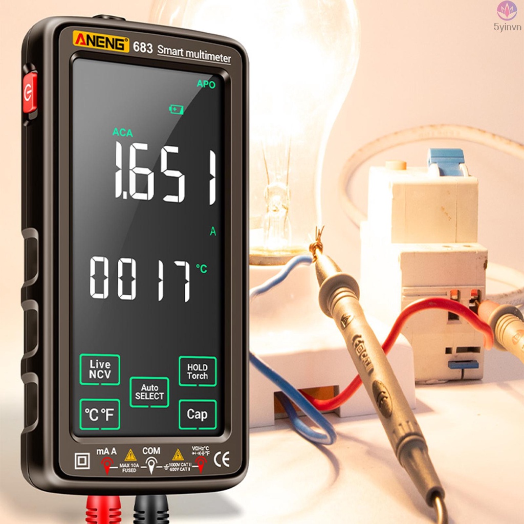 ANENG 683 Digital Multimeter Smart Anti-burn Rechargeable Meter for Voltage Current Resistance