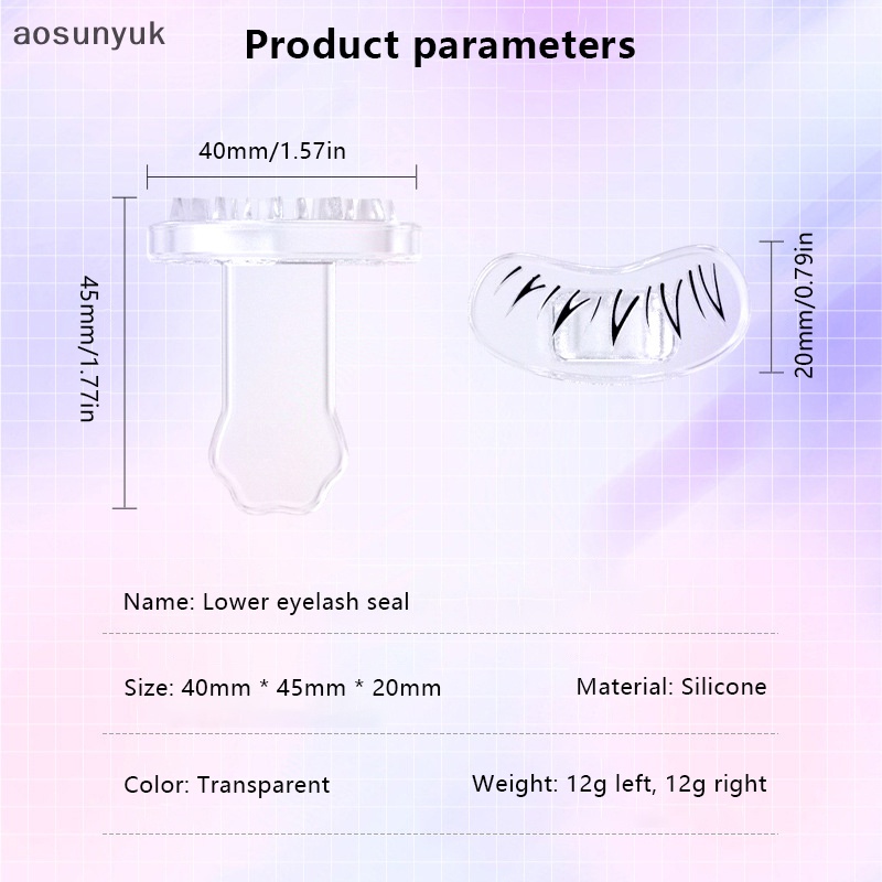 1 Cặp Dụng Cụ Đóng Dấu Lông Mi Giả Bằng silicone Tự Nhiên Dễ Sử Dụng Cho Người Mới Bắt Đầu
