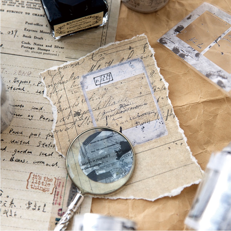 Băng Keo pet washi 50mm * 2m Phong Cách vintage