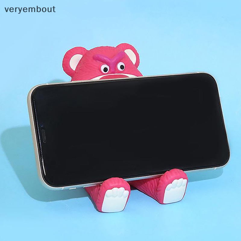 Ut Giá Đỡ Điện Thoại Thông Minh Để Bàn Hình Gấu Dâu Hoạt Hình Dễ Thương Trang Trí Nhà Cửa
