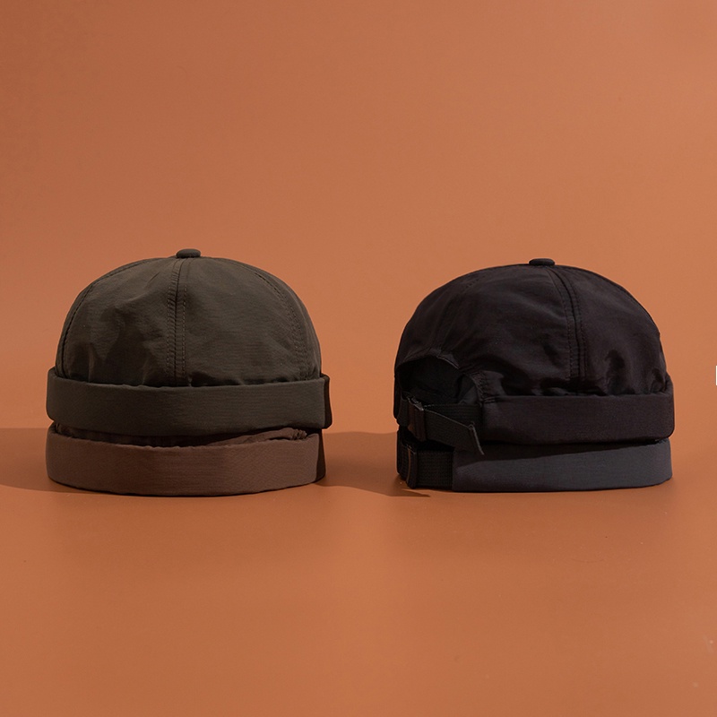 Mũ Dưa Hấu Mỏng Thoáng Khí Khô Nhanh Không Vành Phong Cách retro Nhật Bản Mùa Hè Cho Nam Và Nữ