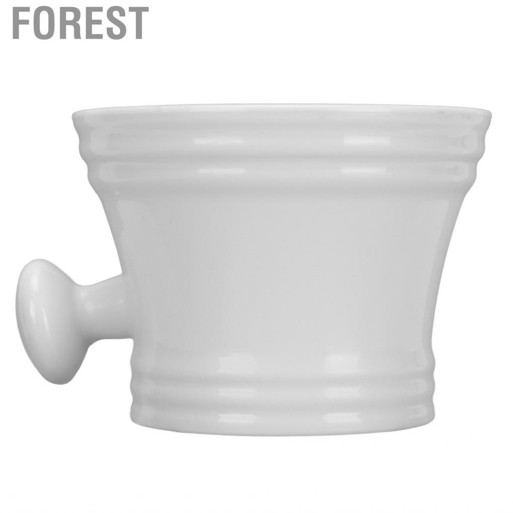 Forest Shaving Bowl Mug Luxurious Large  With Handle For Men