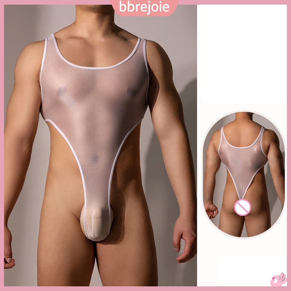 Bộ Đồ Bơi bodysuit Co Giãn Hở Lưng Khoét Cao Sáng Bóng Cho Nam