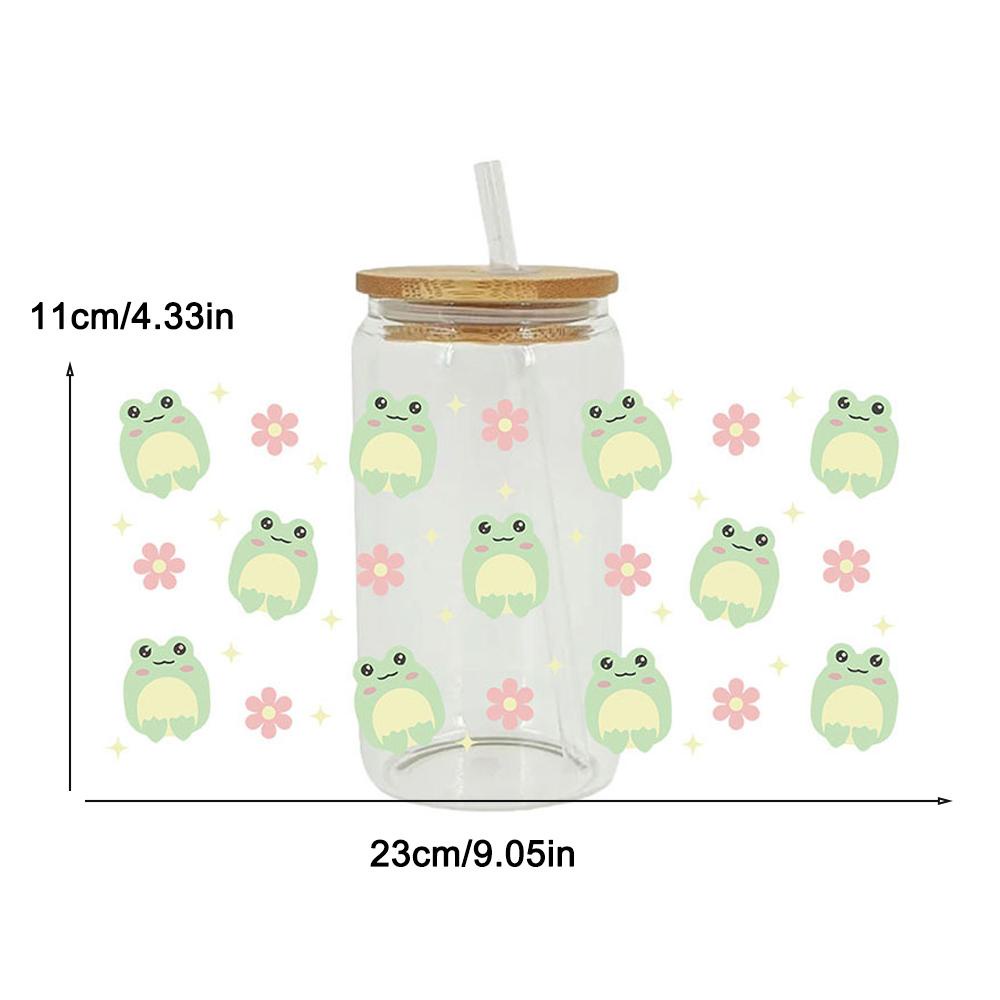 Mới sticker Dán Cốc Hình Động Vật Hoạt Hình Đáng Yêu a1w6