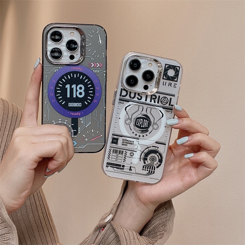 Ốp Điện Thoại Từ Tính Mạ Điện Cho iphone 15 pro max / 15 pro 15 / 14 pro max / 14 pro / 14 / 13 pro max / 13 pro / 13 / 12 pro max / 12 pro / 12 pro / 12