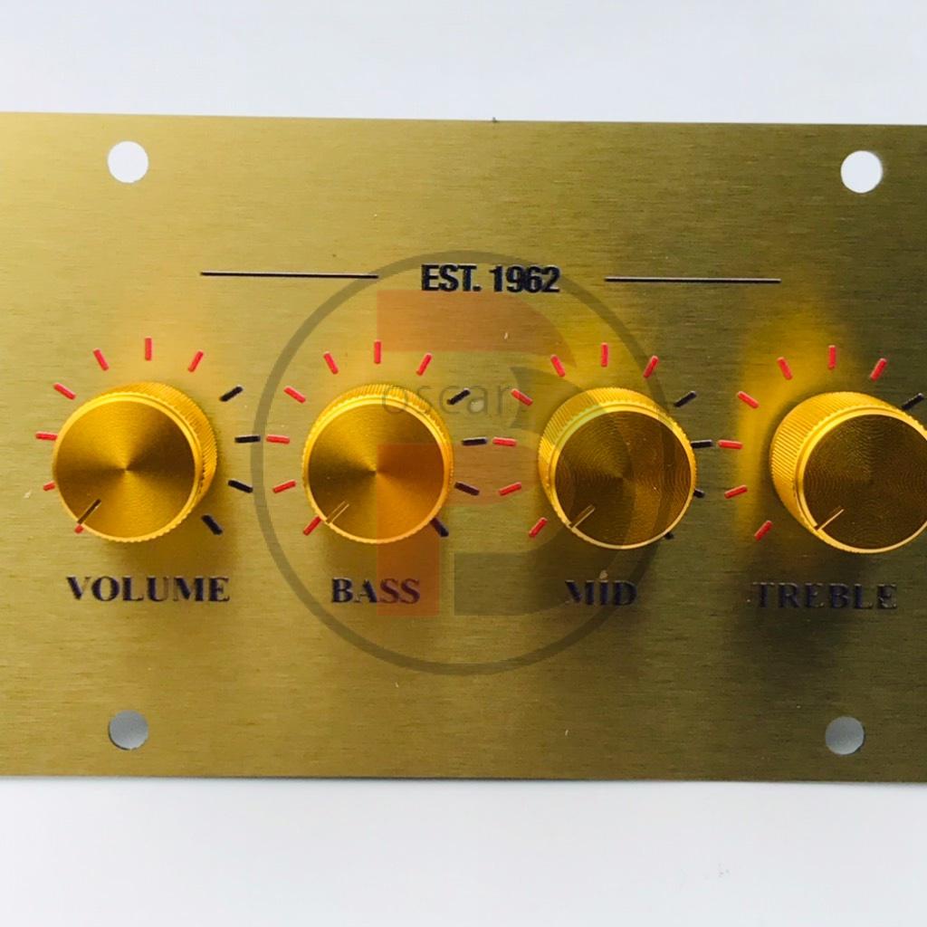 Núm volume nhôm cnc nguyên khối trắng đen vàng 15x17x6mm