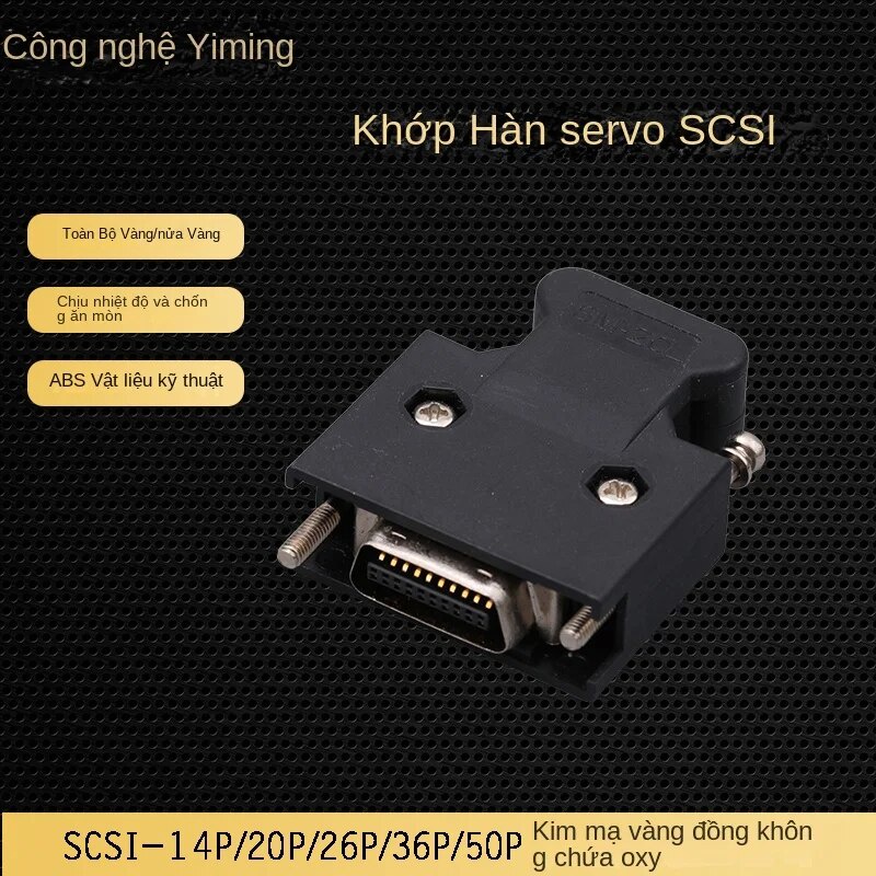 Đầu Nối Driver Điều Khiển Servo Panasonic Delta Yaskawa Cắm SM-SCSI Động Cơ 16P/20P/26P/36P/50P