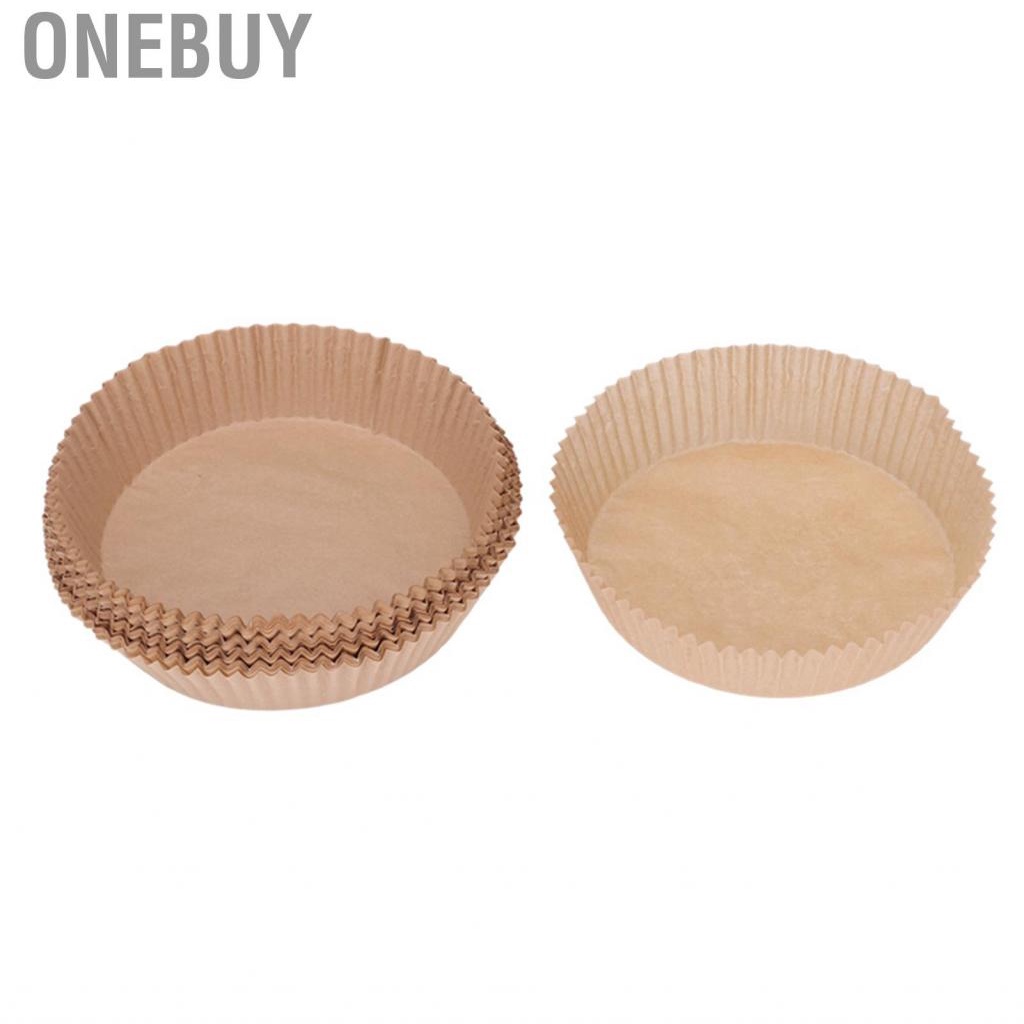 Onebuy 100PCS Disposable Paper Liner Non Stick Silicone Oil Tray Kitchen Fryer