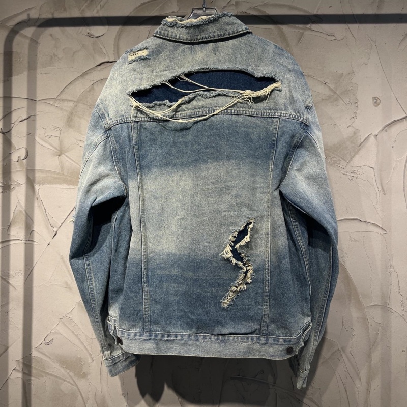 Áo Khoác denim b88a Giặt Được Thoải Mái Để Chạm Vào Xu Hướng Thời Trang Đẹp Mắt Phong Cách unisex!