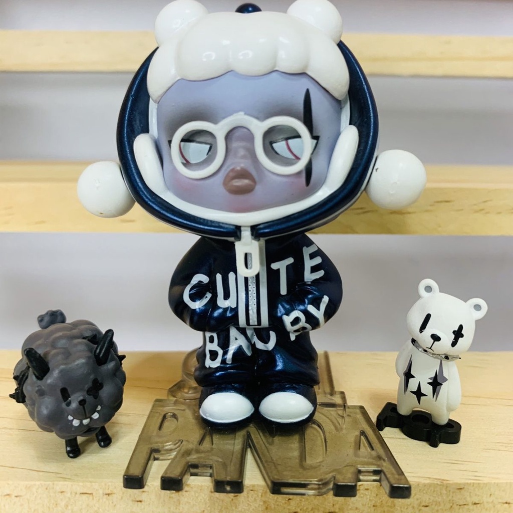 POPMART skullpanda Hộp Sọ Điên Cuồng Bí Ẩn Phiên Bản Hộp Sọ