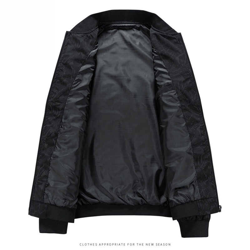 Áo Khoác Cổ Đứng Tay Dài Màu Trơn Dáng Rộng Thoáng Khí Chống Thấm Nước Thời Trang Cho Nam