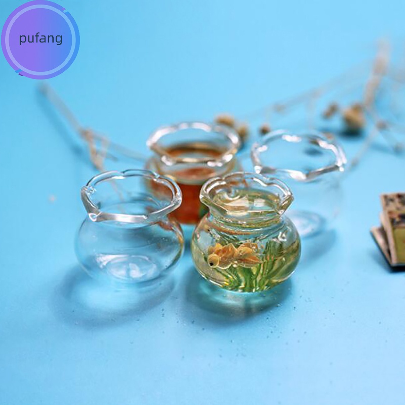 Pufang Đồ trang trí Bể Cá Thủy Tinh Mini Trang Trí Nhà Búp Bê vn