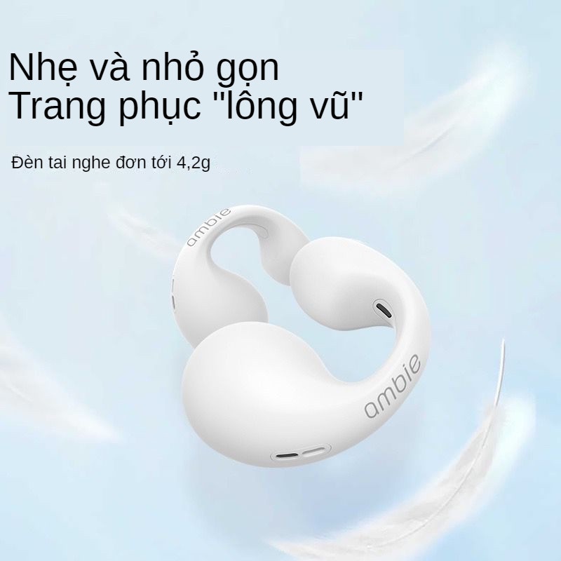 Tai nghe Bluetooth không dây Ambie Phong cách thể thao Dẫn truyền xương