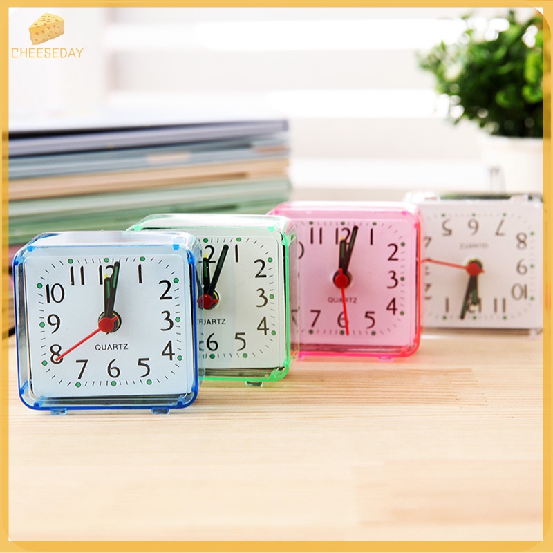 Kem cheeseday| Đồng Hồ Báo Thức Hình Vuông Để Bàn Trang Trí Mới