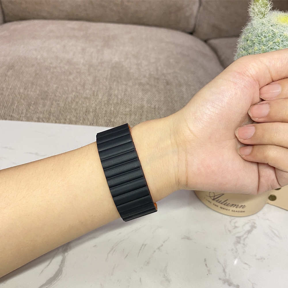 Dây Đeo Silicon Nam Châm 20mm 22Mm Tháo Nhanh Cho galaxy watch 3 active 2