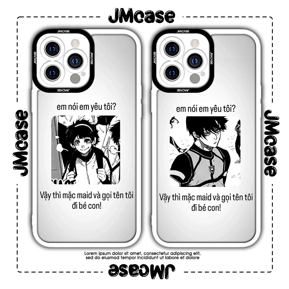 Ốp lưng iphone cạnh vuông JMCase Bachira Itoshi Blue Lock Anime Manga 7/7plus/8/8plus/x/xs/11/12/pro/max/plus/promax