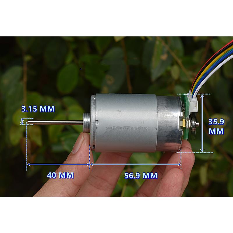 Động Cơ motor dc12-24v 555 Tốc Độ Thấp 4600rpm 555