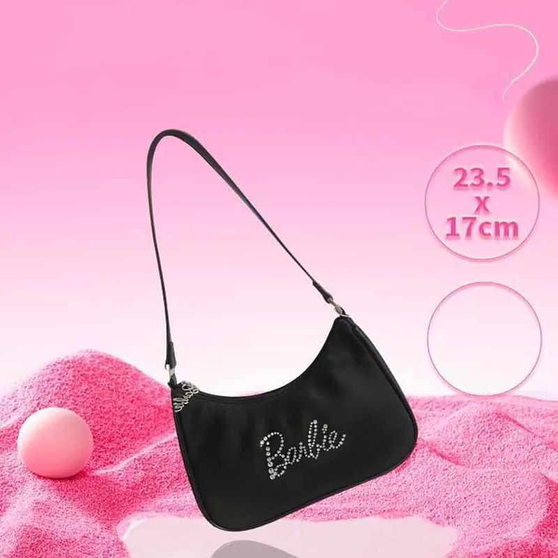 Túi đeo dưới cánh tay miniso barbie Phong Cách Hoạt Hình 2023 Mới Mẻ Sáng Tạo Hợp Thời Trang Cho Nữ Ví