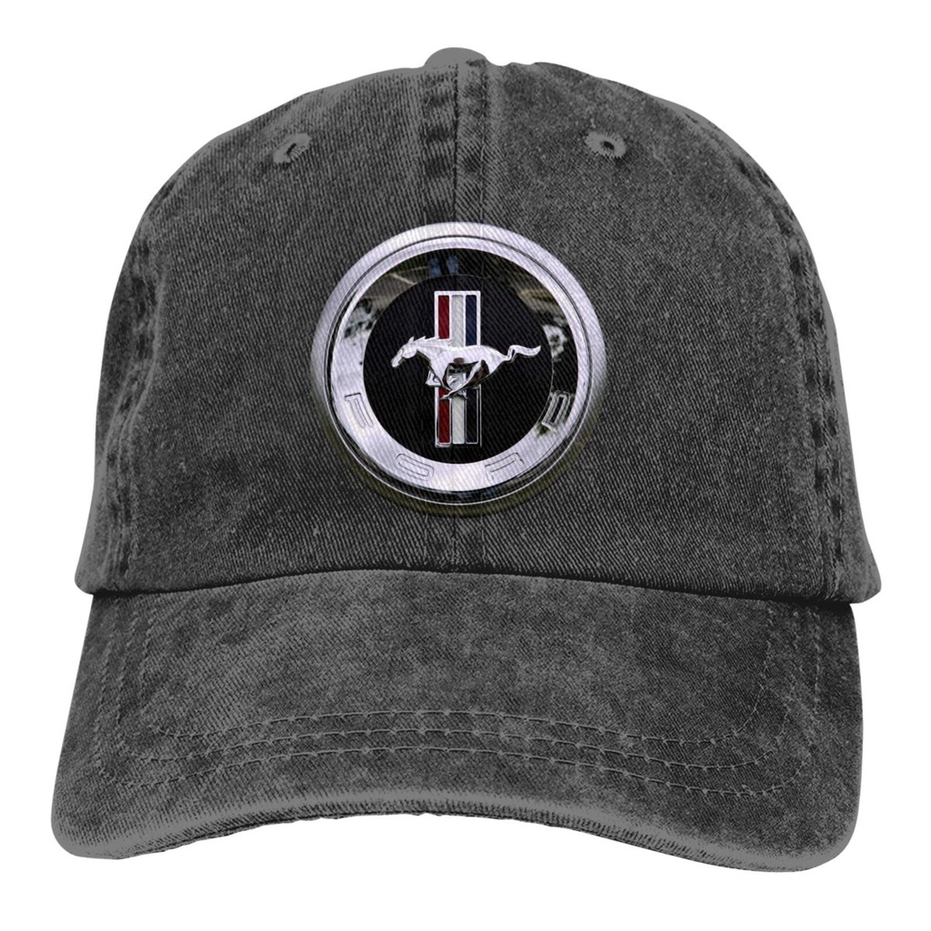 Logo Ford Mustang phong cách mùa hè Mũ cao bồi in hình cá nhân