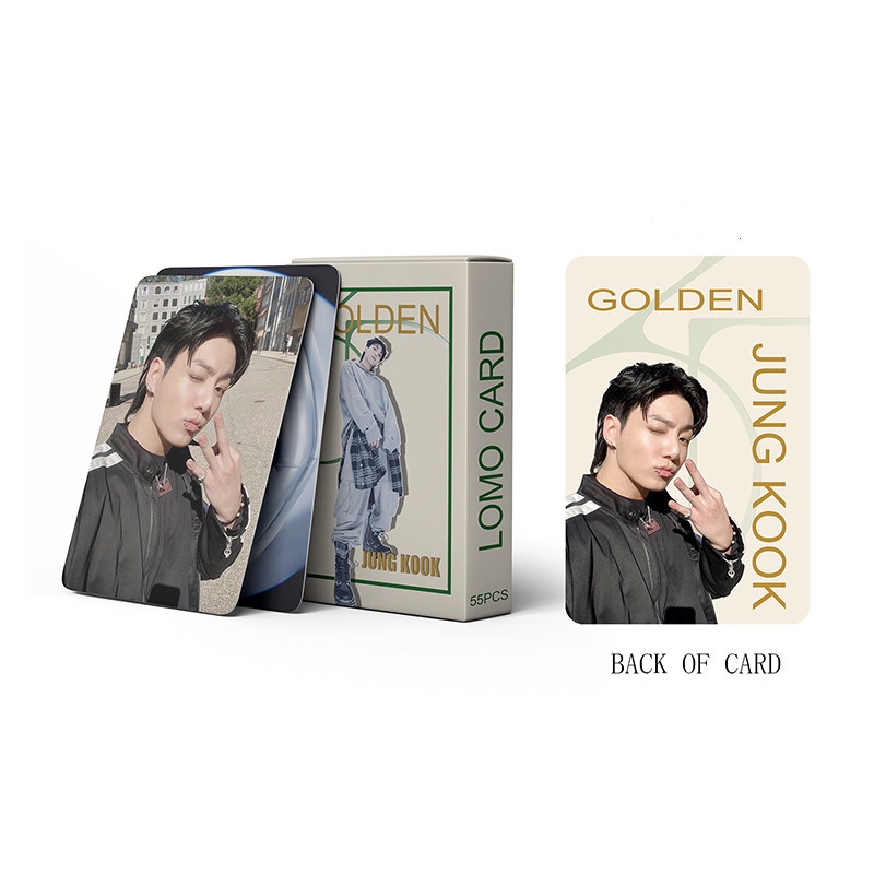 Hộp 55 Ảnh lomo card jungkook Nhóm bts Thẻ