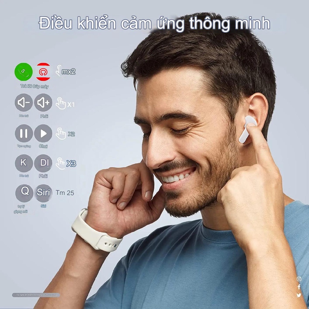 Tai Nghe Bluetooth T2 Không Dây Pin Trâu, Full Chức Năng