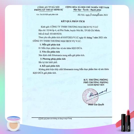 Kẹo dứa giảm cân VIC Plus chính hãng giá rẻ nhất HCM