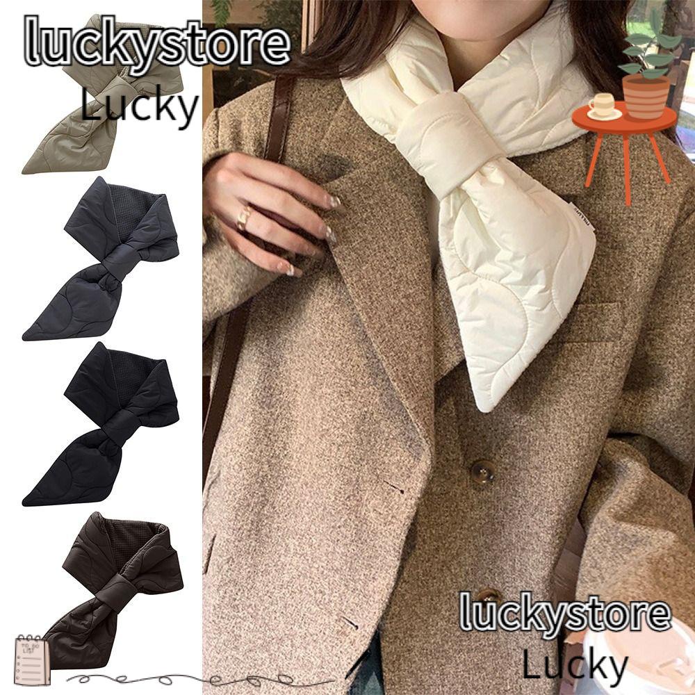 Lucky Khăn Choàng Cổ cotton Phao Nhỏ Che Tai Giữ Ấm Mùa Đông Cho Nữ