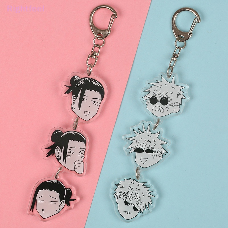 Móc Khóa Mô Hình jujutsu kaisen satoru gojo geto suguru Hoạt Hình Bằng acrylic Mới