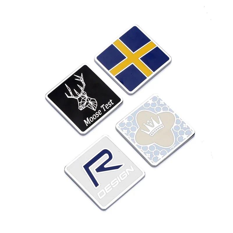 Logo Kim Loại 4.8x4.6cm Gắn Mui Xe Hơi volvo r Thiết Kế Cá Tính