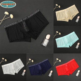 See Through Men's Sheer Mesh Boxer Briefs Underwear Shorts Trunks Pants