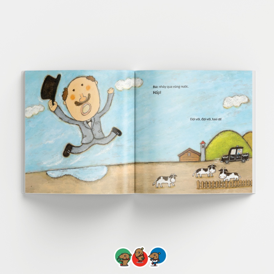 Sách Ehon Nhật Bản - Phát triển quan sát cho bé từ 3 tuổi - Đợi với, taxi ơi!