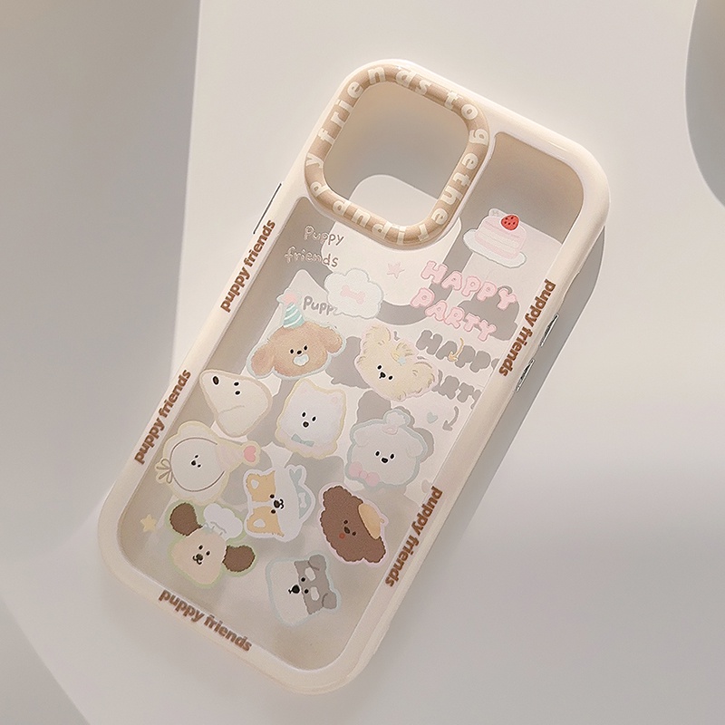 Hoạt Hình Ốp Điện Thoại acrylic Chống Sốc Hình Gấu avatar Cho iphone 15 pro max 14 13 12 11